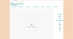 Desktop Screenshot of information.morganhendersonphotography.com